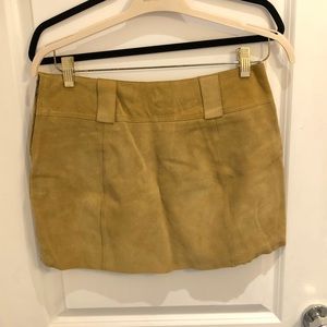Free People Suede Mini Skirt